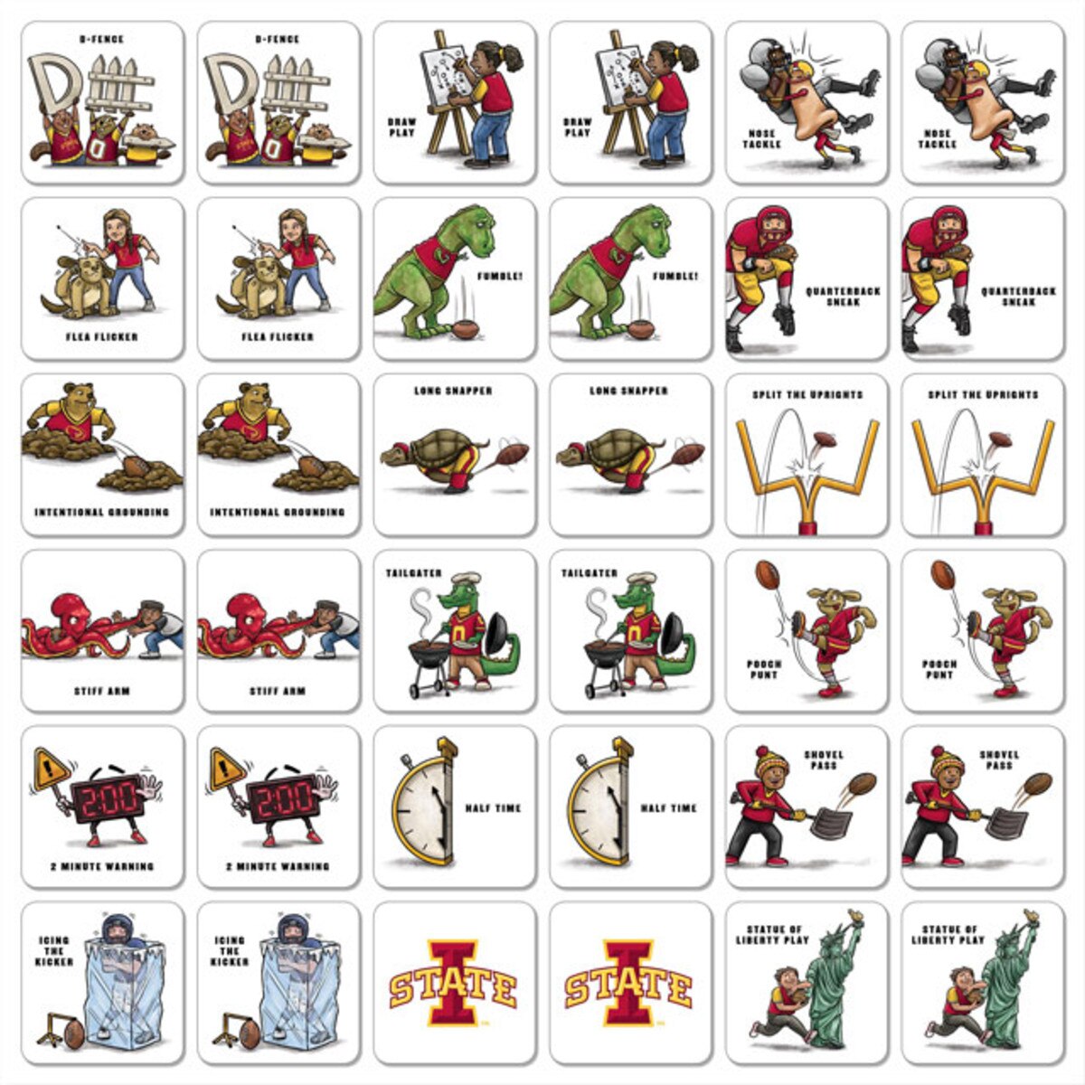 Iowa State Cyclones Memory Match Game